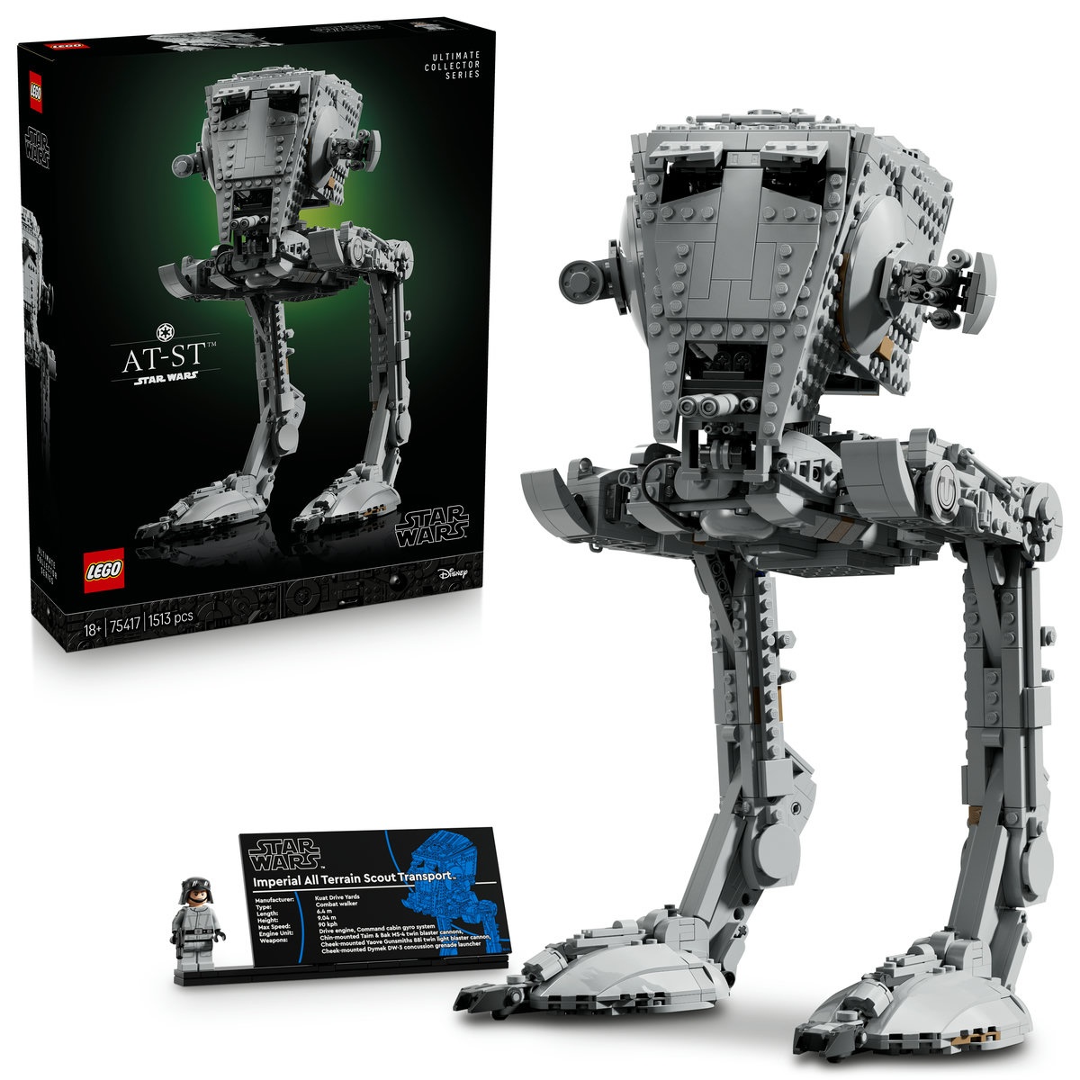Set LEGO Star Wars - Robotul biped AT-ST (75417)