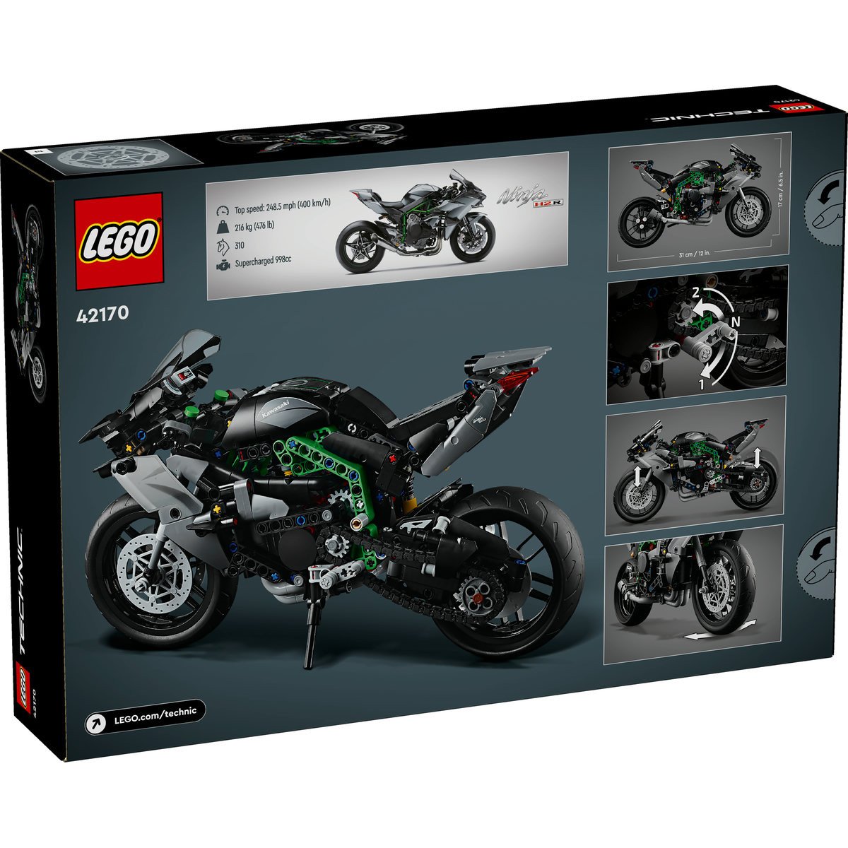 Set LEGO Technic - Motocicleta Kawasaki Ninja H2R (42170) - 2 | YEO