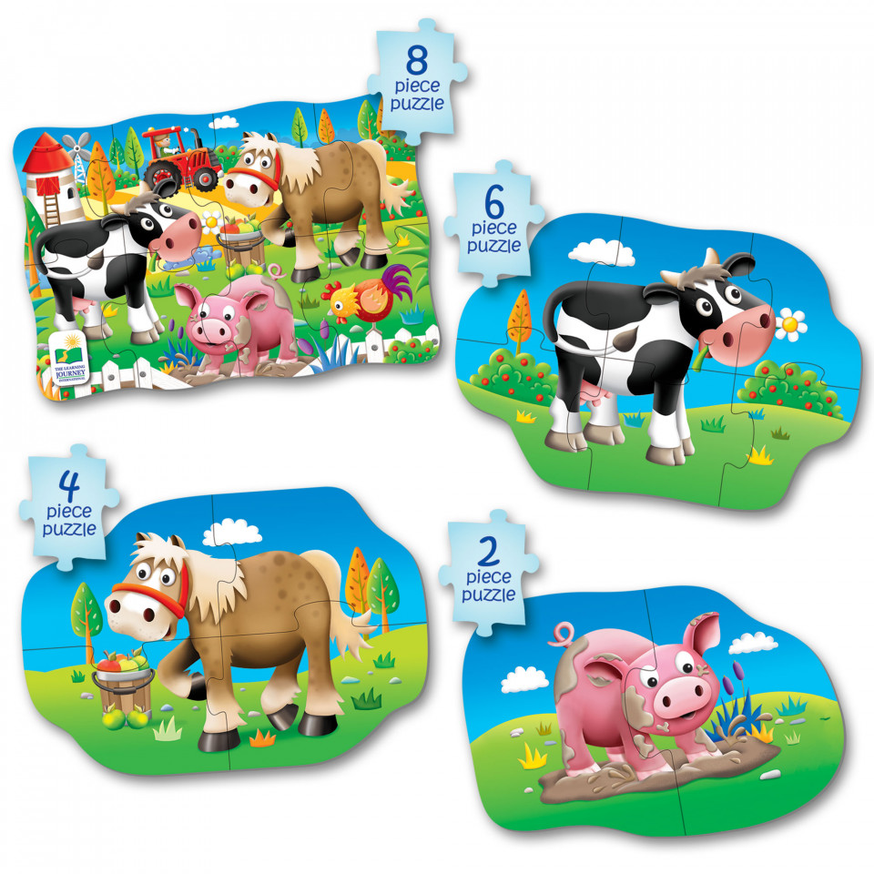 Set Primele Mele 4 Puzzle-Uri Ferma - 2 | YEO