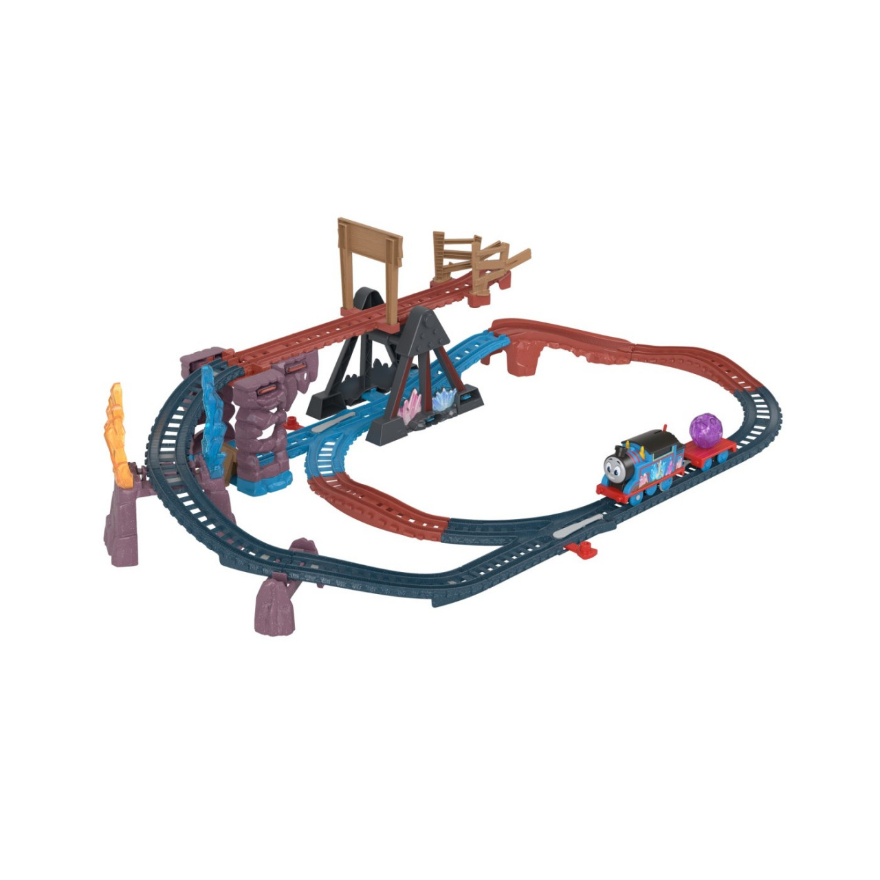 Thomas Set De Joaca Crystal Caves Adventure Cu Locomotiva Motorizata Thomas