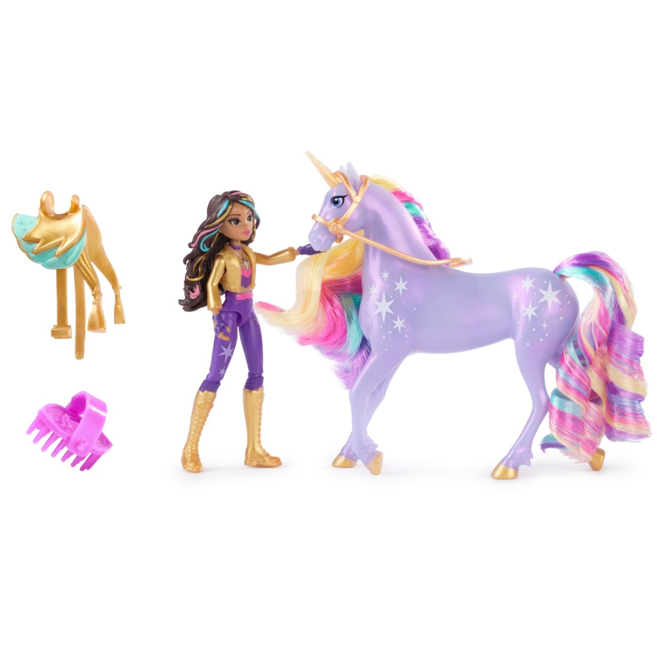 Unicorn Academy Set Sophia Si Wildstar Cu Accesorii De Calarie - 1 | YEO