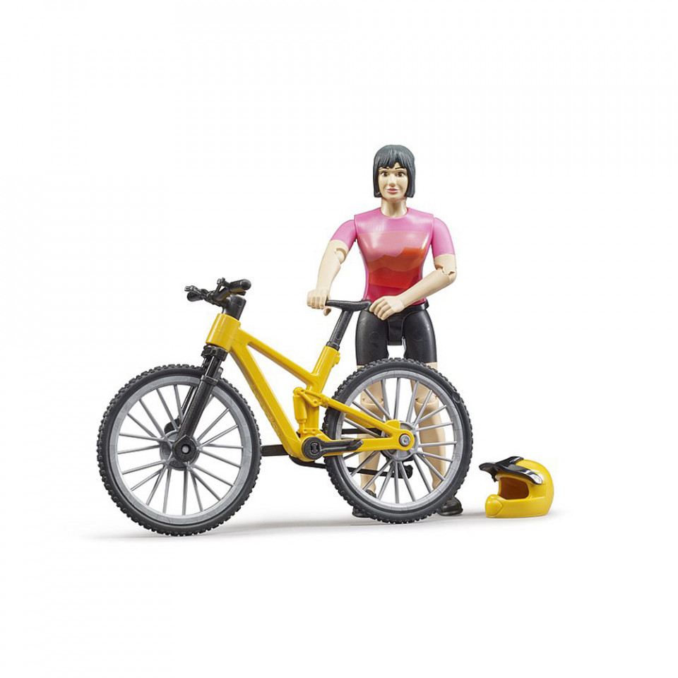 Bruder - Figurina Ciclista Cu Bicicleta De Munte - 2 | YEO