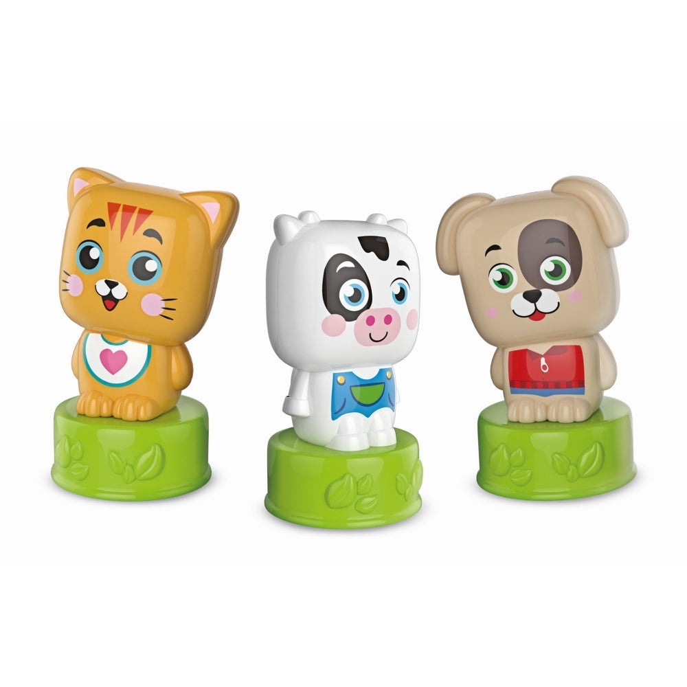 Clementoni - Set de joaca educational Soft Clemmy cu animalute 6 cuburi moi si carticica - 3 | YEO