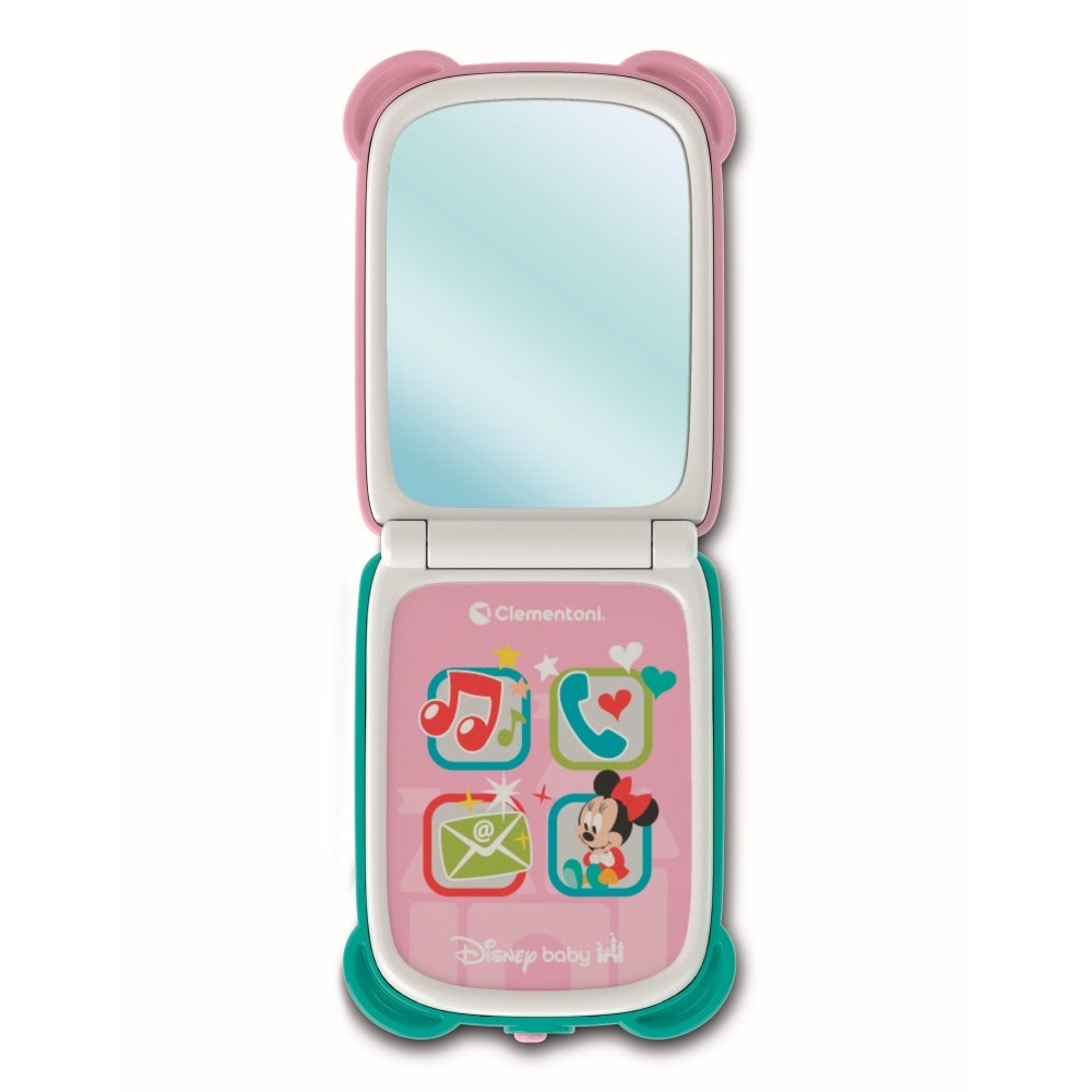 Clementoni - Telefon flip Minnie Mouse care dezvolta abilitatile motorii fine si simtul tactil - 1 | YEO