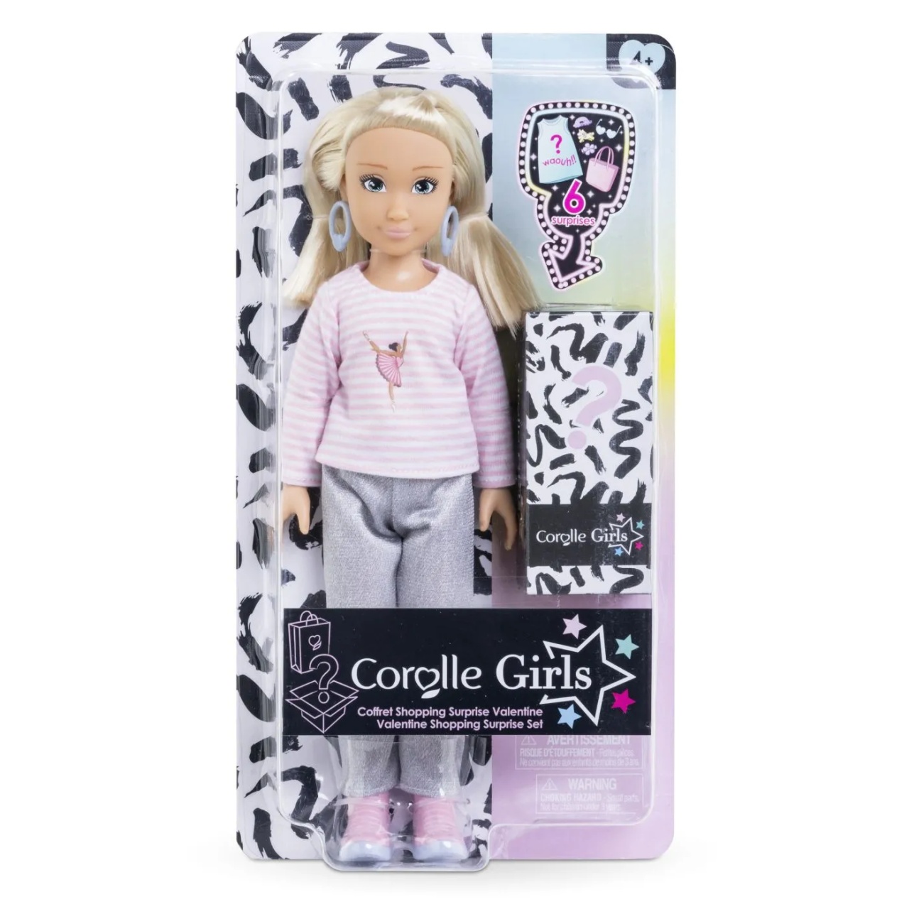 Corolle Set Cumparaturi Surpriza Papusa Valentine 28Cm