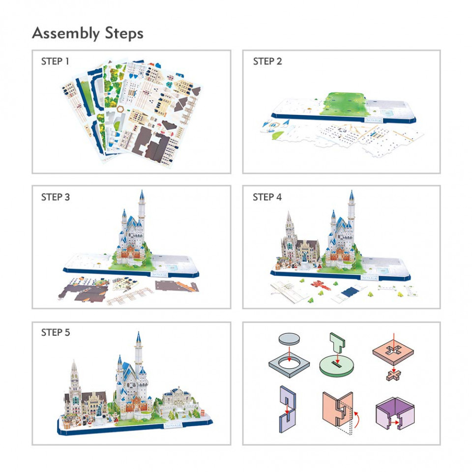 Cubic Fun - Puzzle 3D Bavaria 178 Piese - 4 | YEO