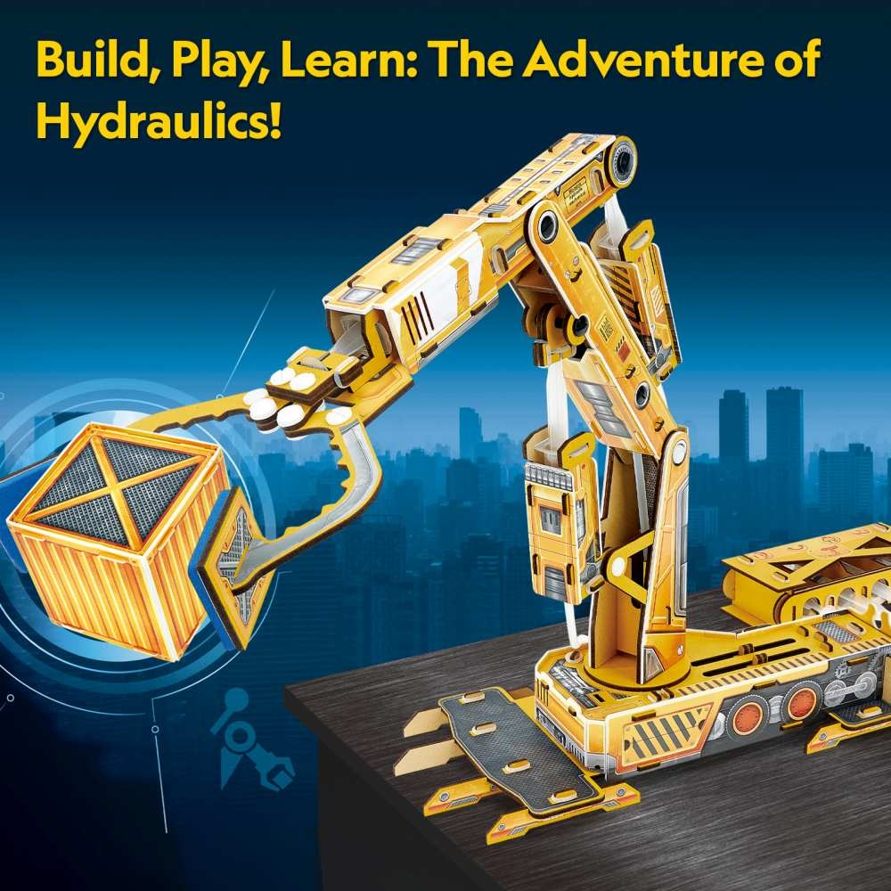 Cubic Fun - Puzzle 3D brat robotic hidraulic 185 piese - 2 | YEO