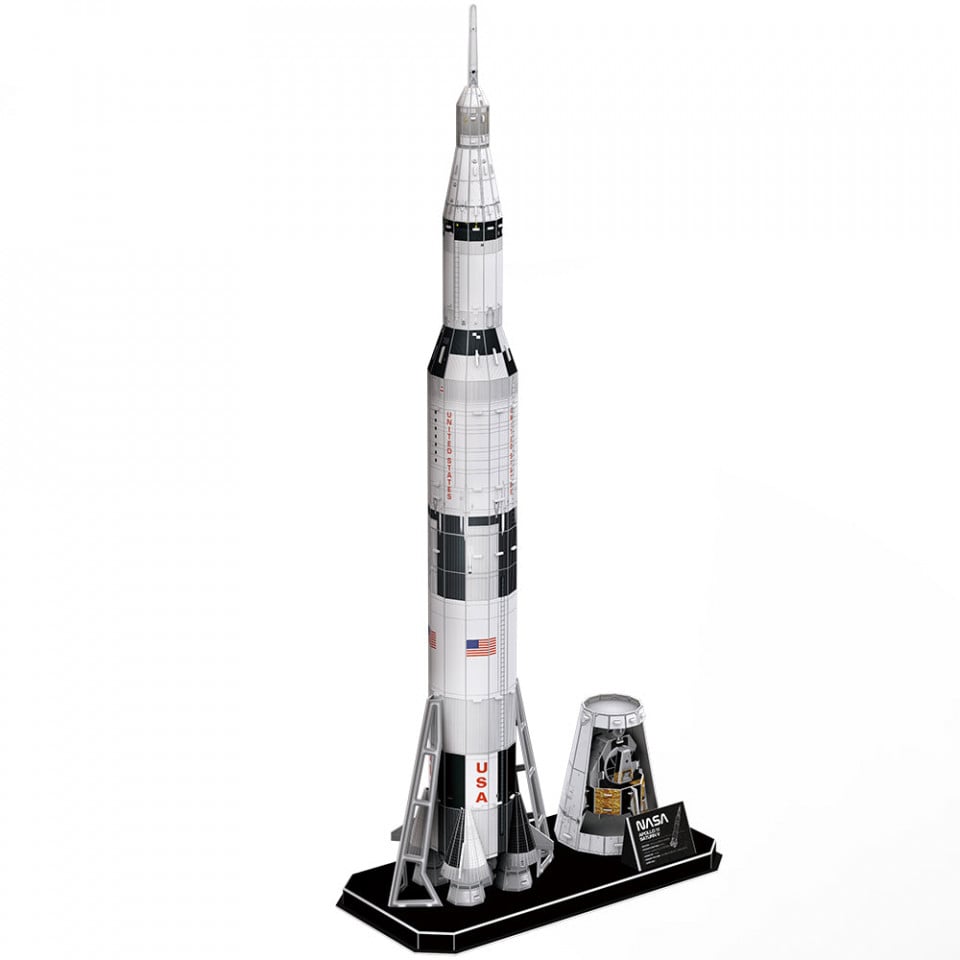 Cubic Fun - Puzzle 3D Nasa - Apollo Saturn V 136 Piese - 2 | YEO