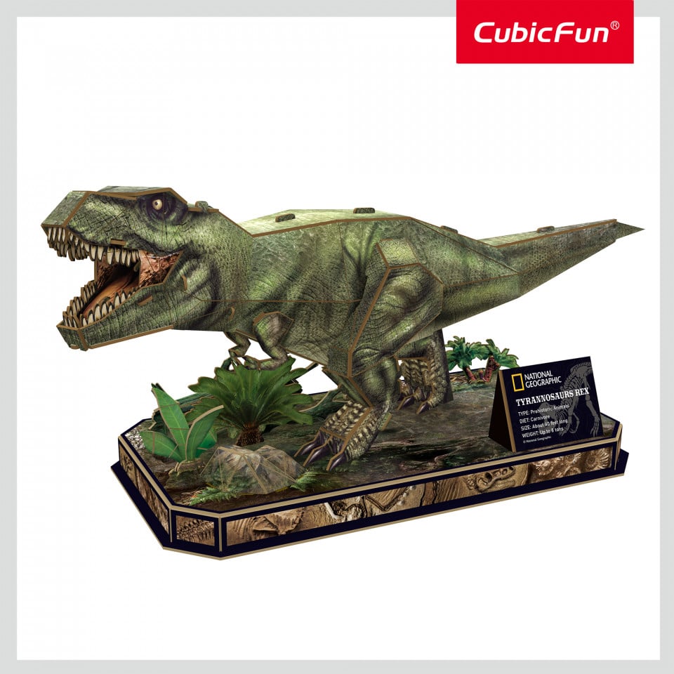 Cubic Fun - Puzzle 3D Tyrannosaurus Rex 52 Piese