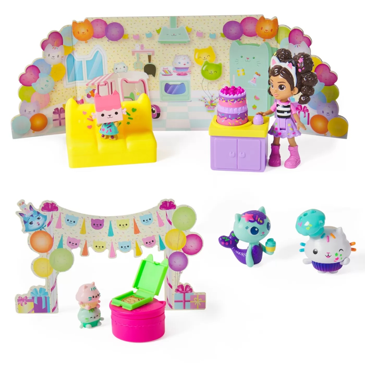 Gabbys Dollhouse Set Figurine Pentru Ziua De Nastere A Lui Cakey - 1 | YEO