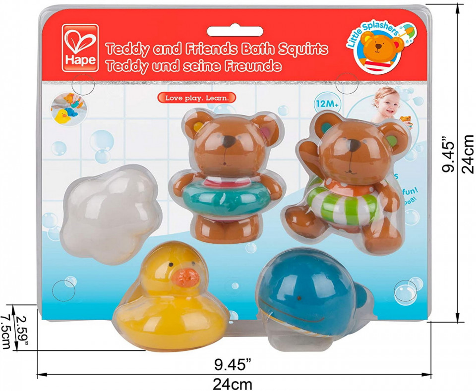 Hape Set Teddy Si Prietenii - 5 | YEO