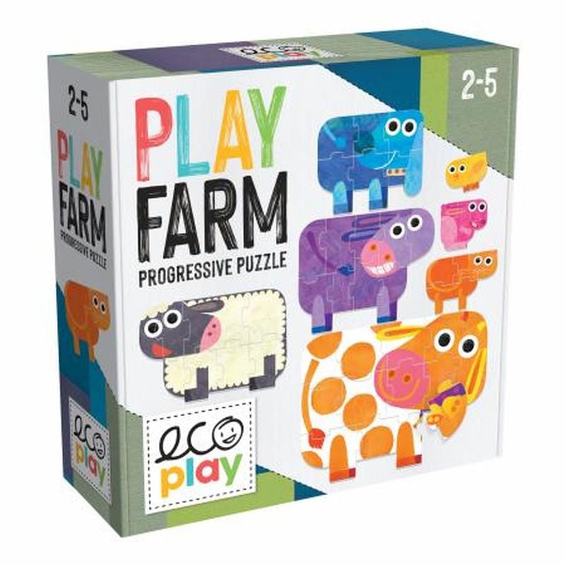 Headu Ecoplay - Puzzle-Uri Progresive Animale Mari Si Mici - 1 | YEO