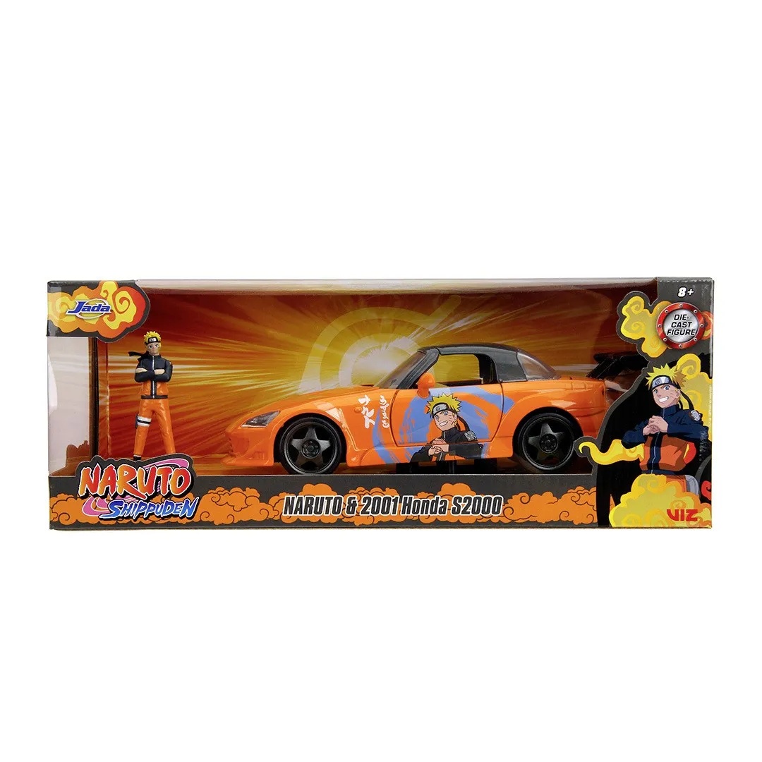 Jada Naruto Shippuden Set Figurina Naruto Si Masinuta Metalica Honda 2001 S2000 Scara 1:24