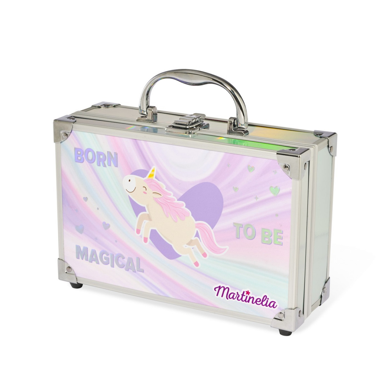 Martinelia Little Unicorn Trusa De Machiaj In Cutie De Metalica - 1 | YEO