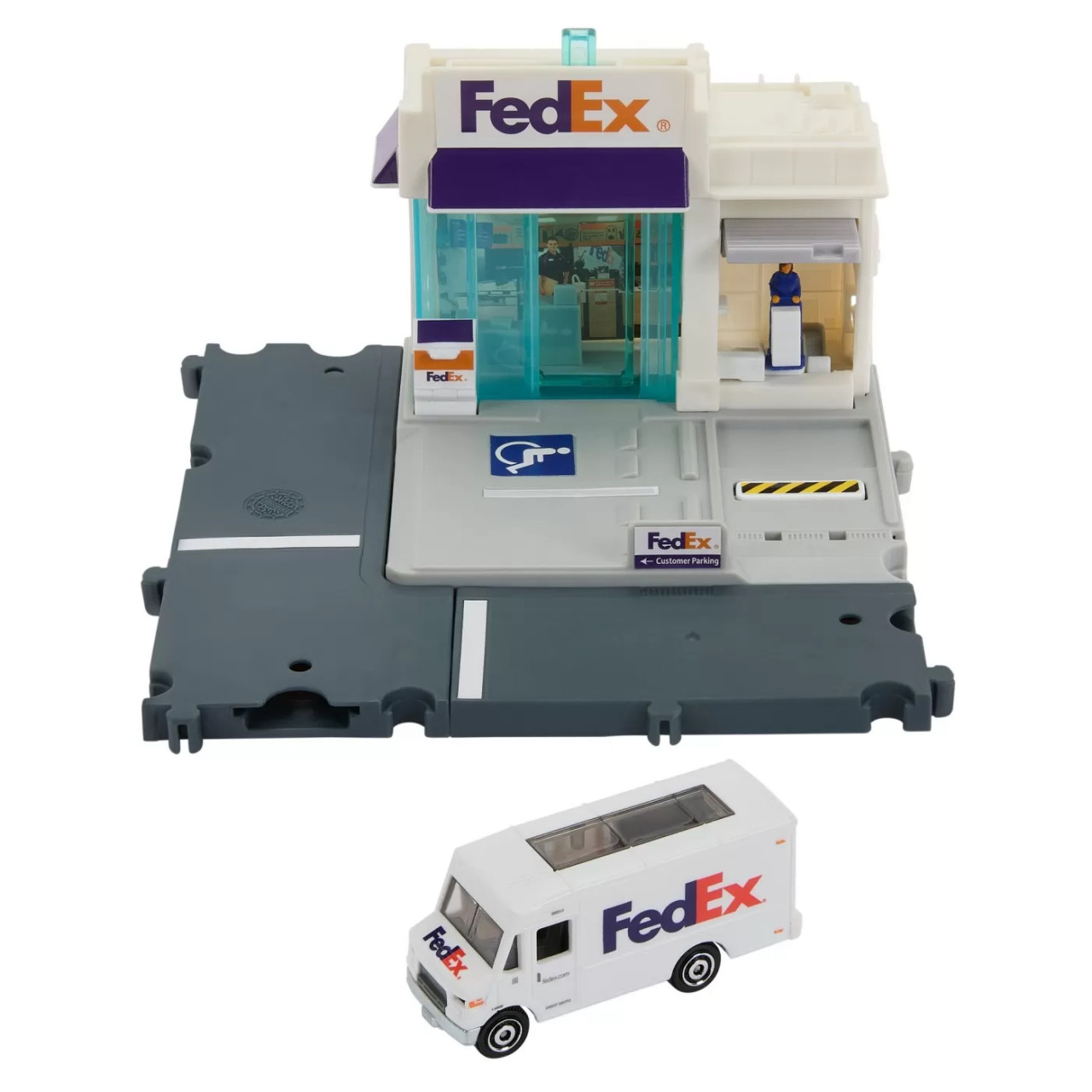 Matchbox Set Action Drivers Centrul De Colete Fedex - 1 | YEO