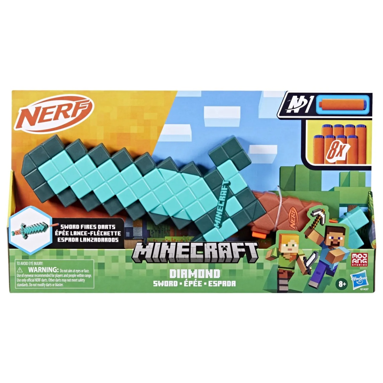 Nerf Blaster Minecraft Diamond