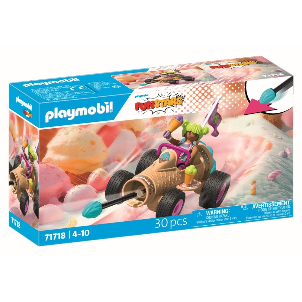 Playmobil - Jucarie de rol Cursa cu cornetul de inghetata - 1 | YEO