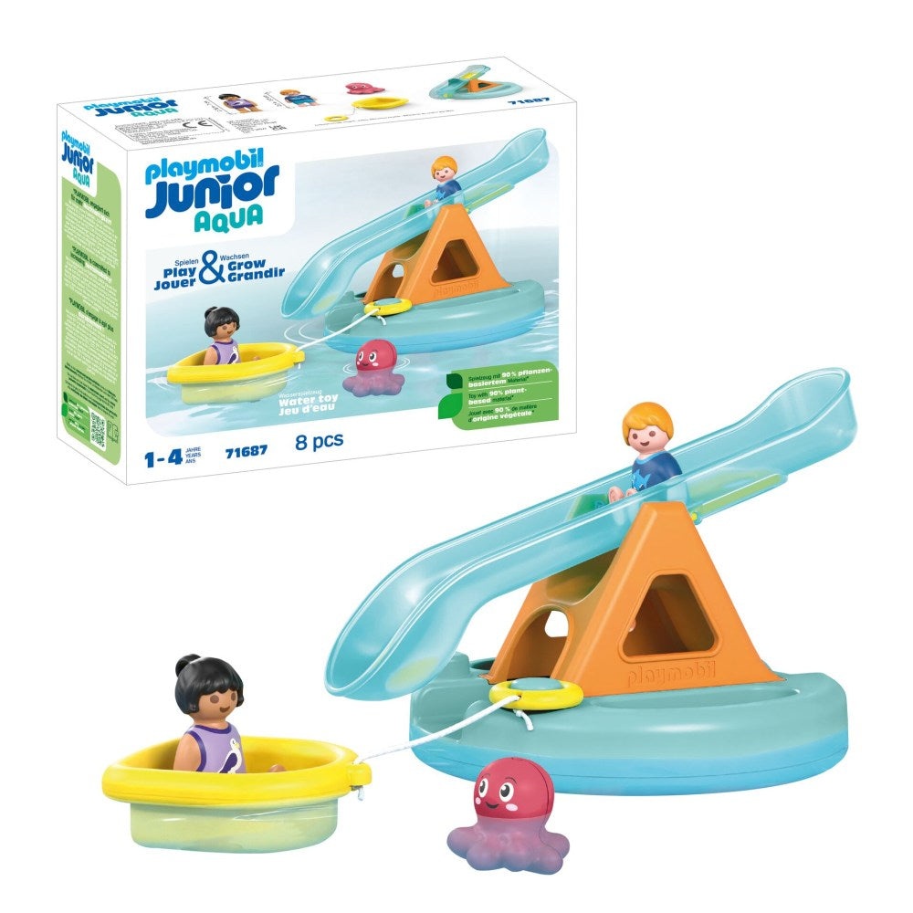 Playmobil Junior Aqua - Balansoar de apa si barcuta