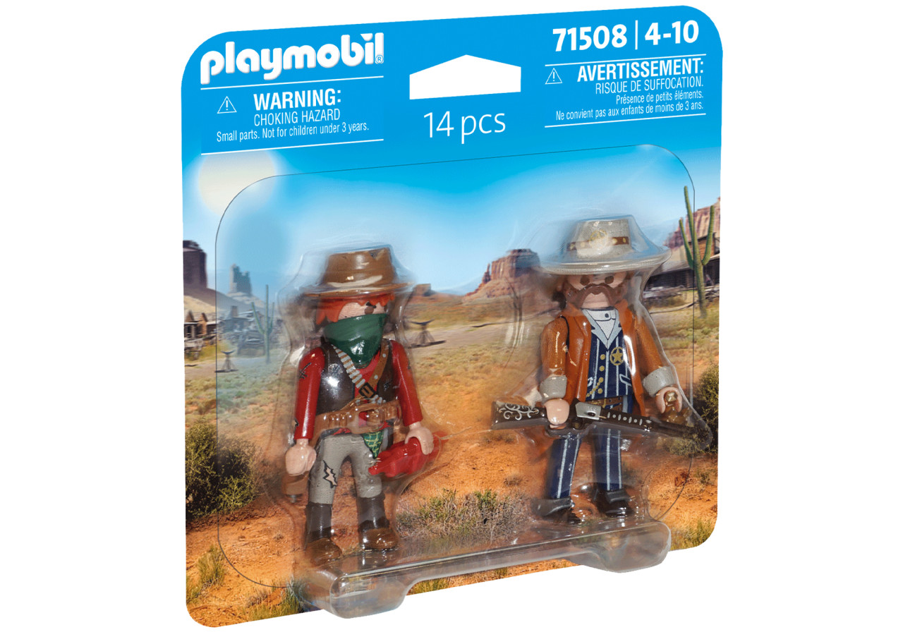 Playmobil-SET 2 FIGURINE BANDIT SI SERIF