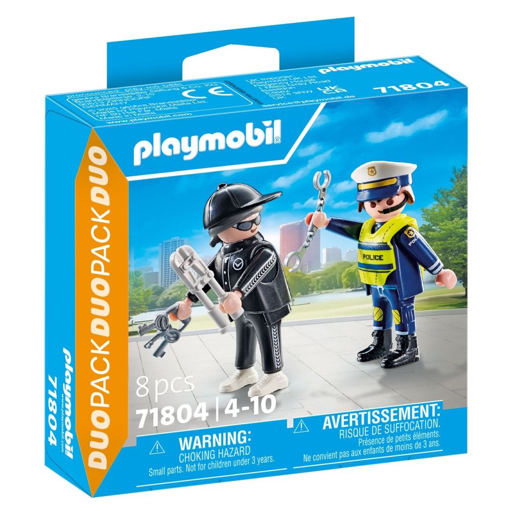 Playmobil - Set 2 figurine Politist si hot - 1 | YEO