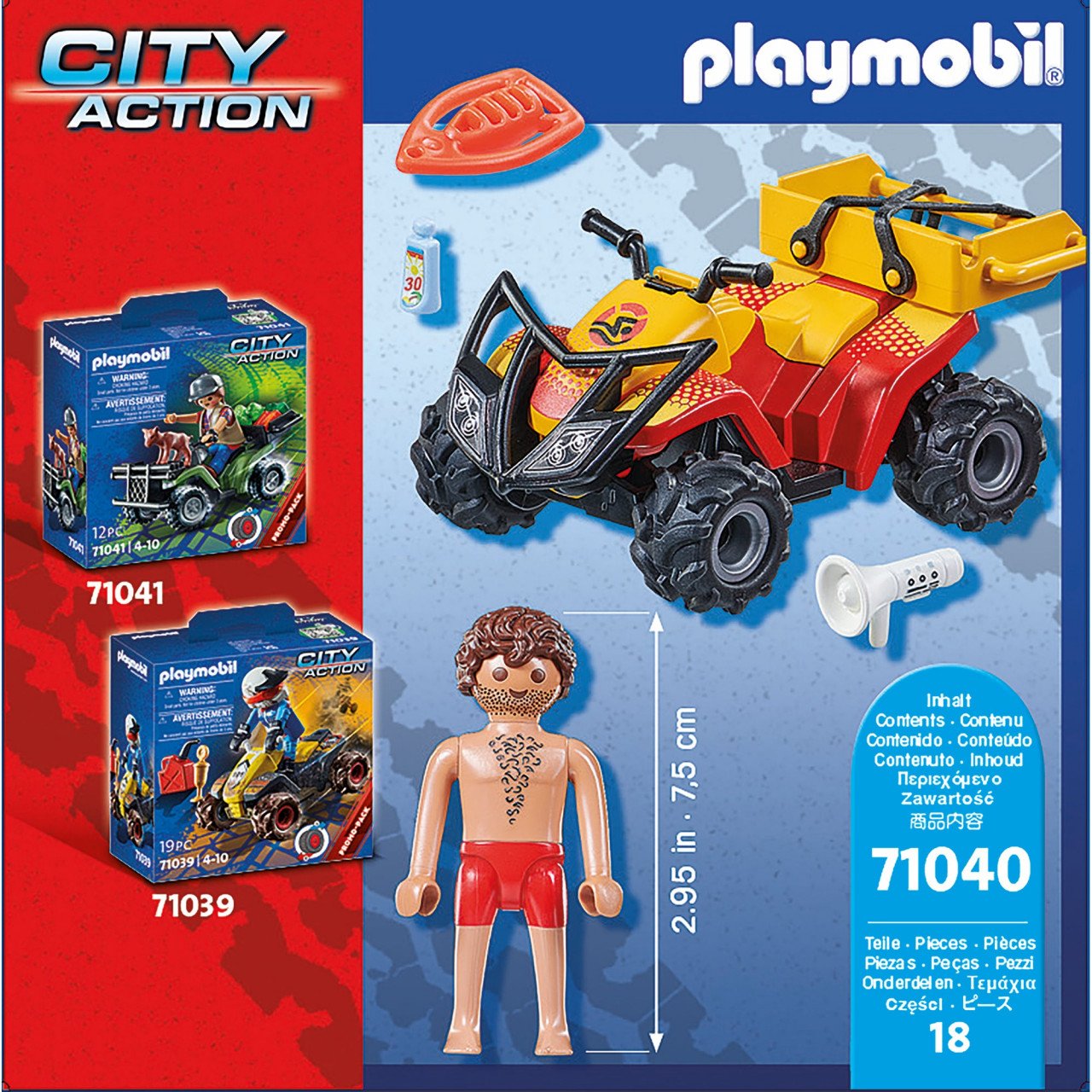 Playmobil - Vehicul Pullback De Salvare Pe Plaja - 3 | YEO