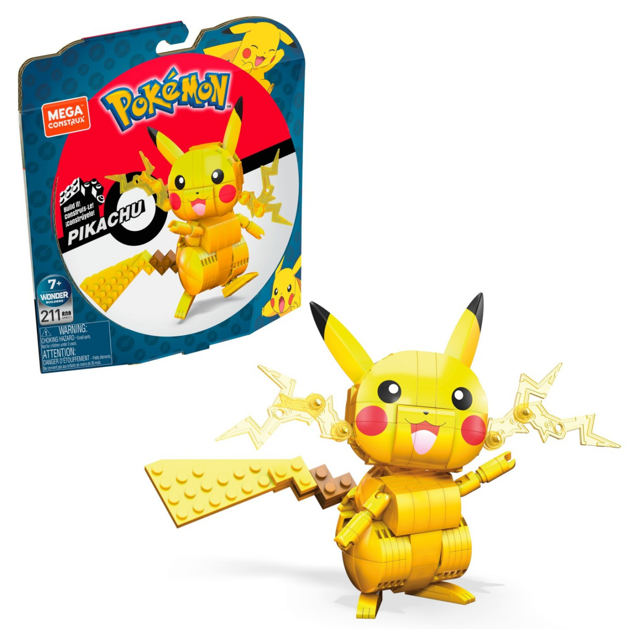 Pokemon Mega Construct Figurina Pikachu - 3 | YEO