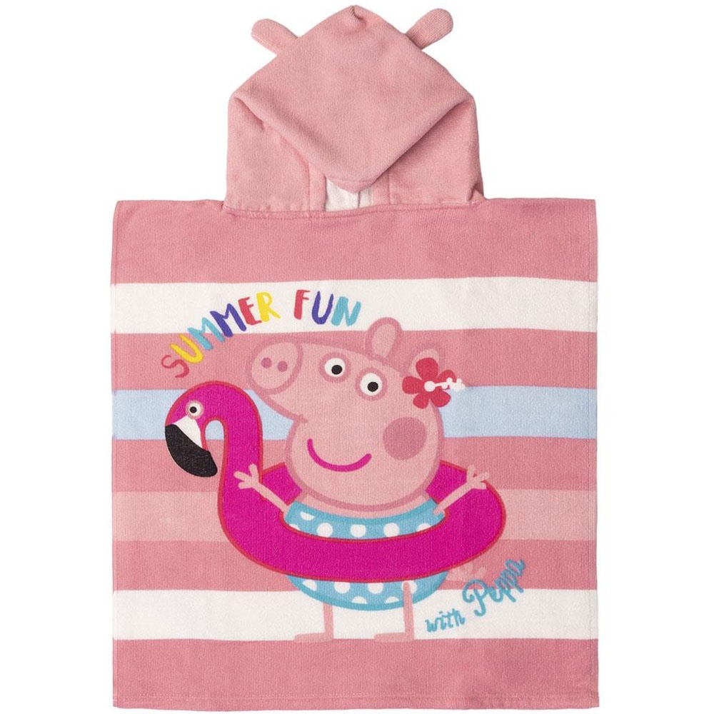 Prosop poncho cu gluga, Peppa Pig Summer Fun, 50 x 115 cm