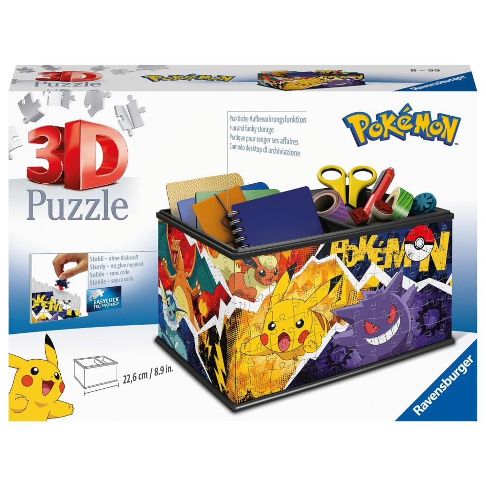 Puzzle 3D cutie depozitare Pokemon 216 piese