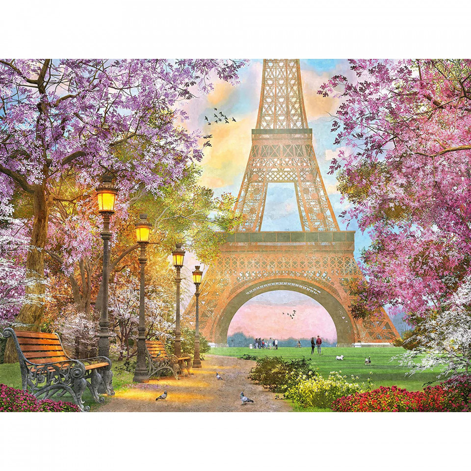 Puzzle Alee Romantic Paris, 1500 Piese