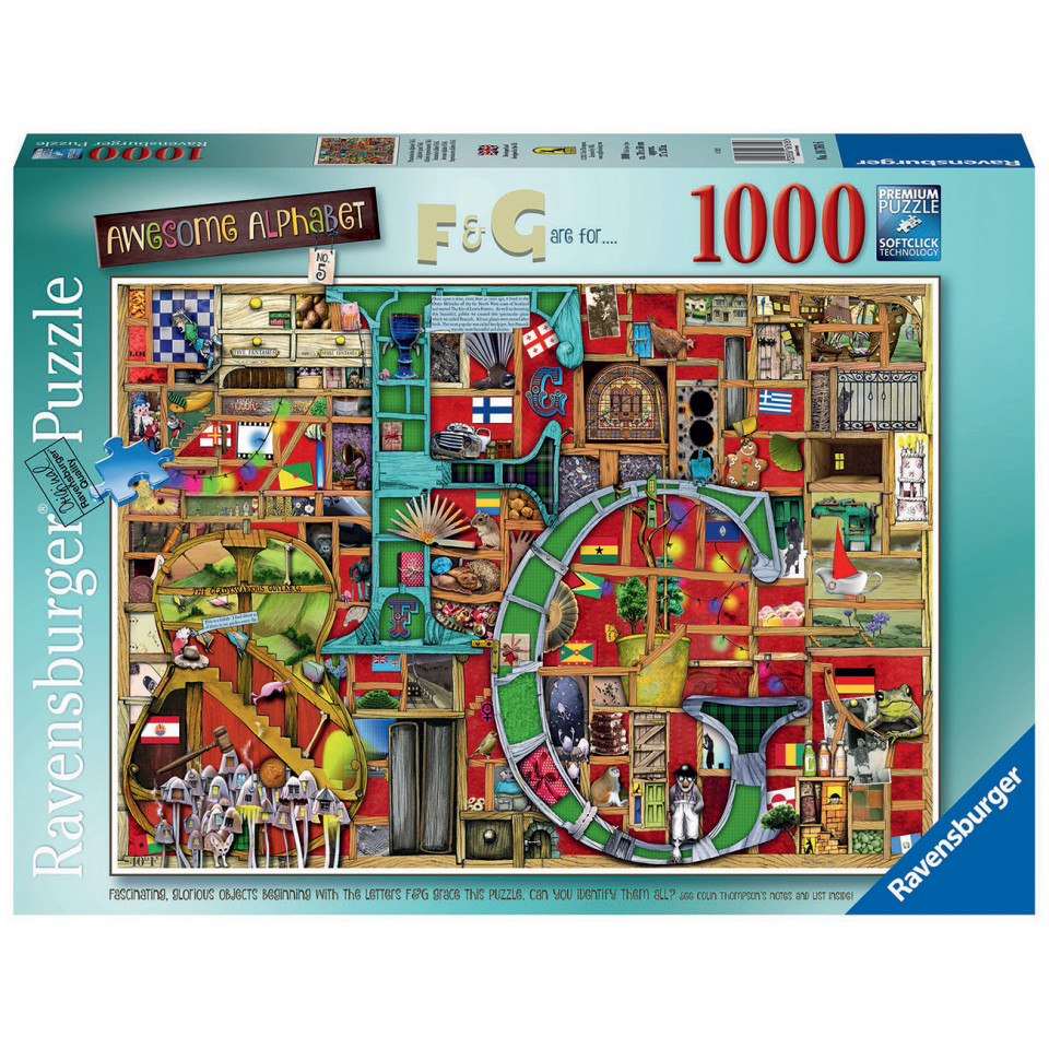 Puzzle Alfabet Colin Thompson, 1000 Piese - 1 | YEO