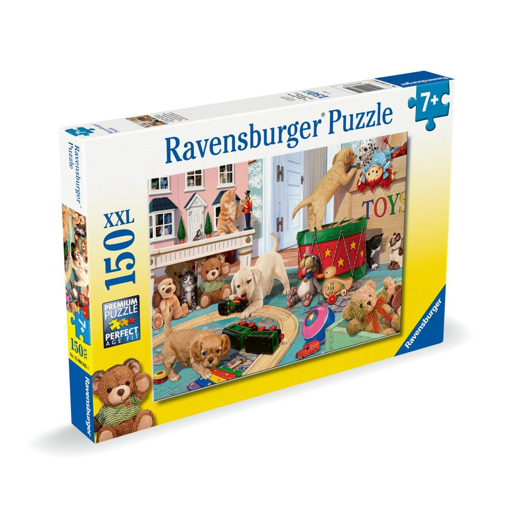 Puzzle catei si jucarii 150 piese - 2 | YEO