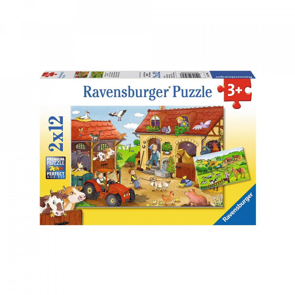 Puzzle Munca La Ferma, 2X12 Piese - 1 | YEO