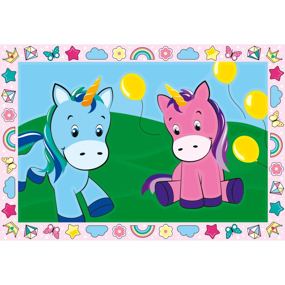 Ravensburger - CreArt pictura pe numere pentru copii 2 sabloane unicorni veseli - 3 | YEO