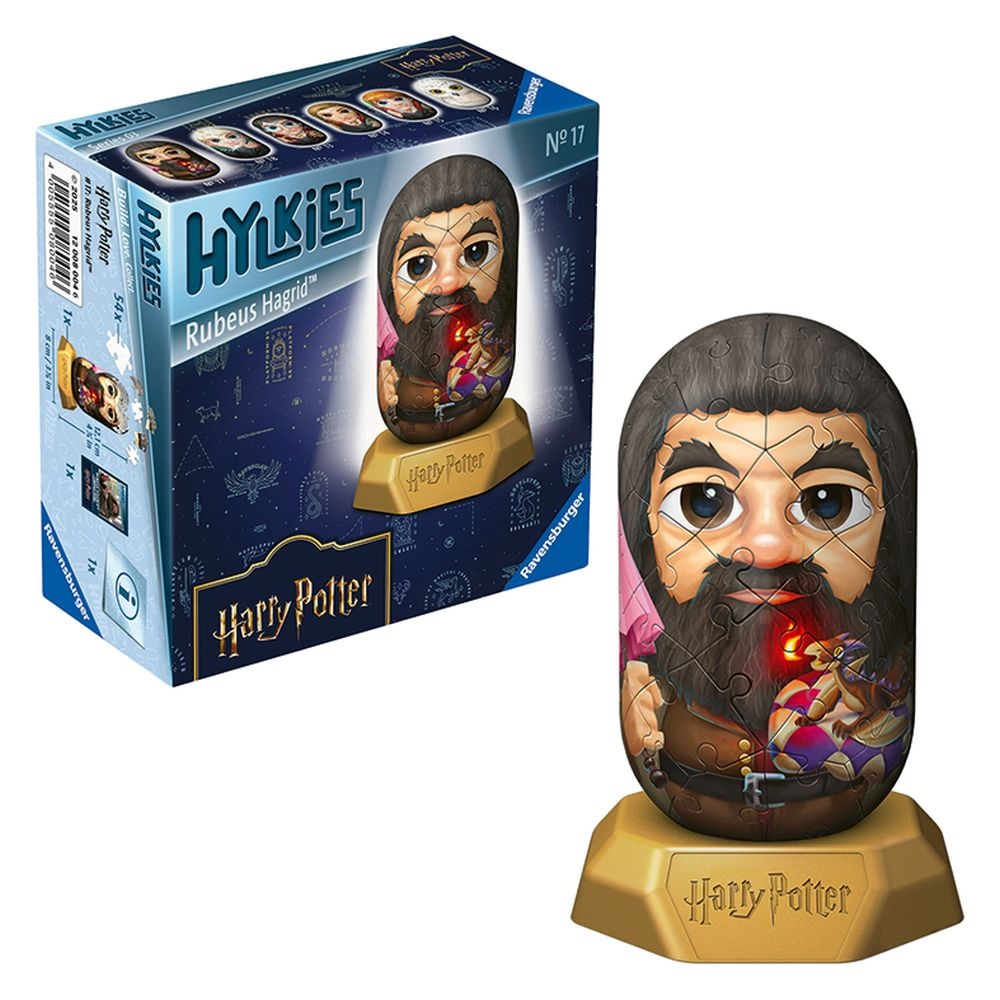 Ravensburger - Puzzle 3D Hylkies Harry Potter mini figurina de colectie Rubeus Hagrid 54 piese