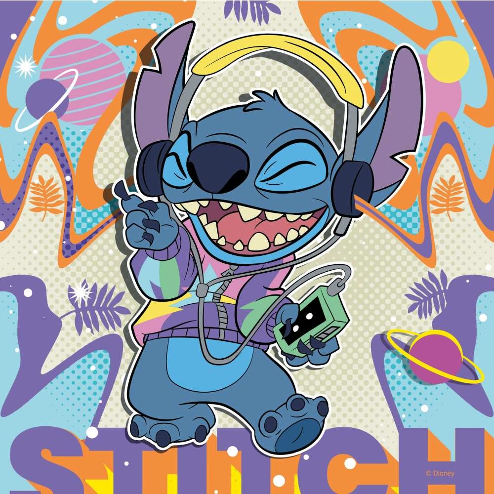 Ravensburger - Puzzle Disney Stitch in ritmul muzicii 3x49 piese - 3 | YEO