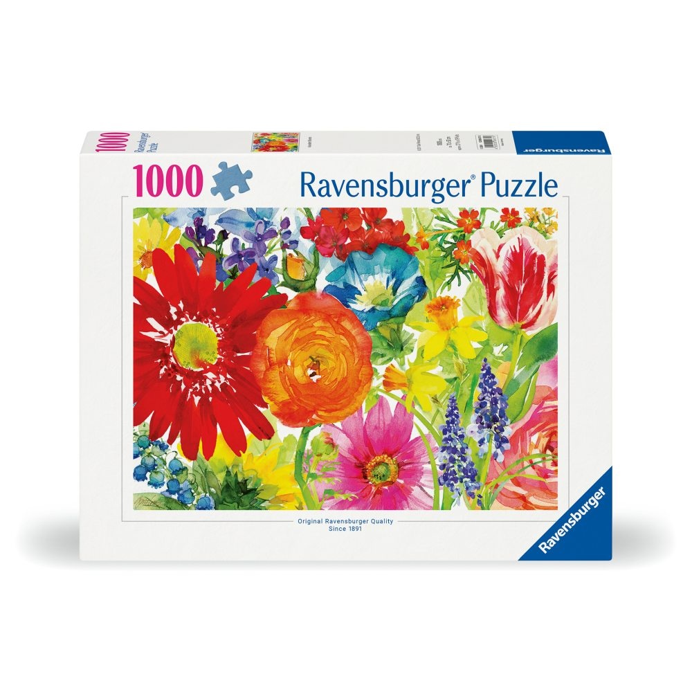 Ravensburger - Puzzle flori abundente 1000 piese design nou