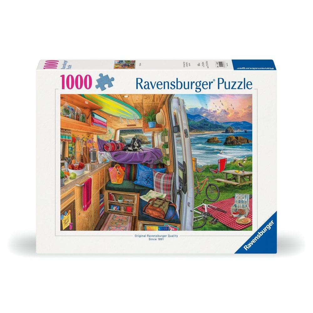 Ravensburger - Puzzle priveliste din rulota 1000 piese design nou