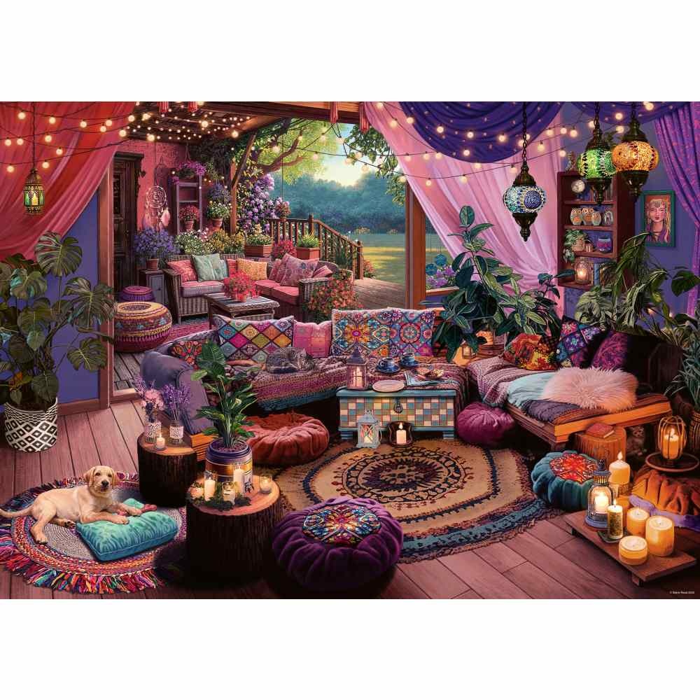 Ravensburger - Puzzle refugiu in stil boem 1000 piese - 2 | YEO