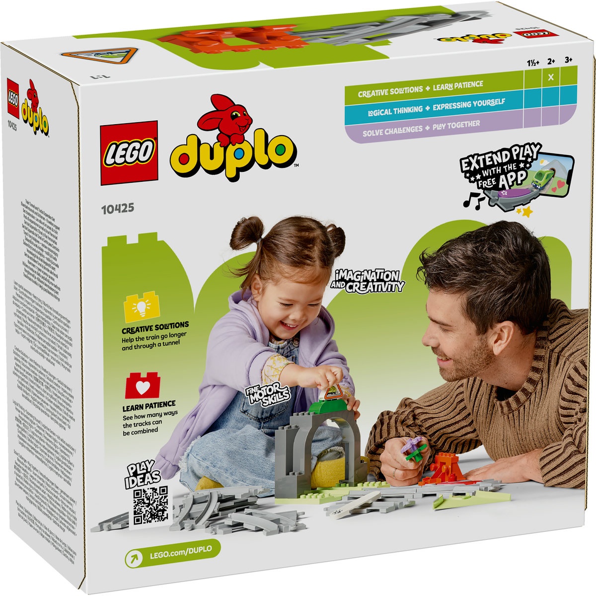 Set Jucarii LEGO DUPLO® - Set de extindere Tunel cu sine de cale ferata (10425) - 1 | YEO