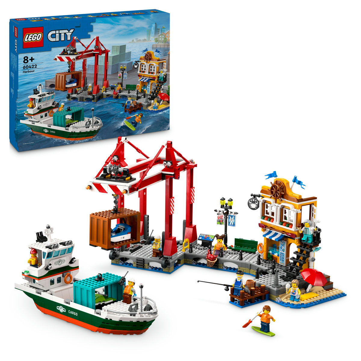 Set LEGO City - Port si nava de transport marfa (60422)