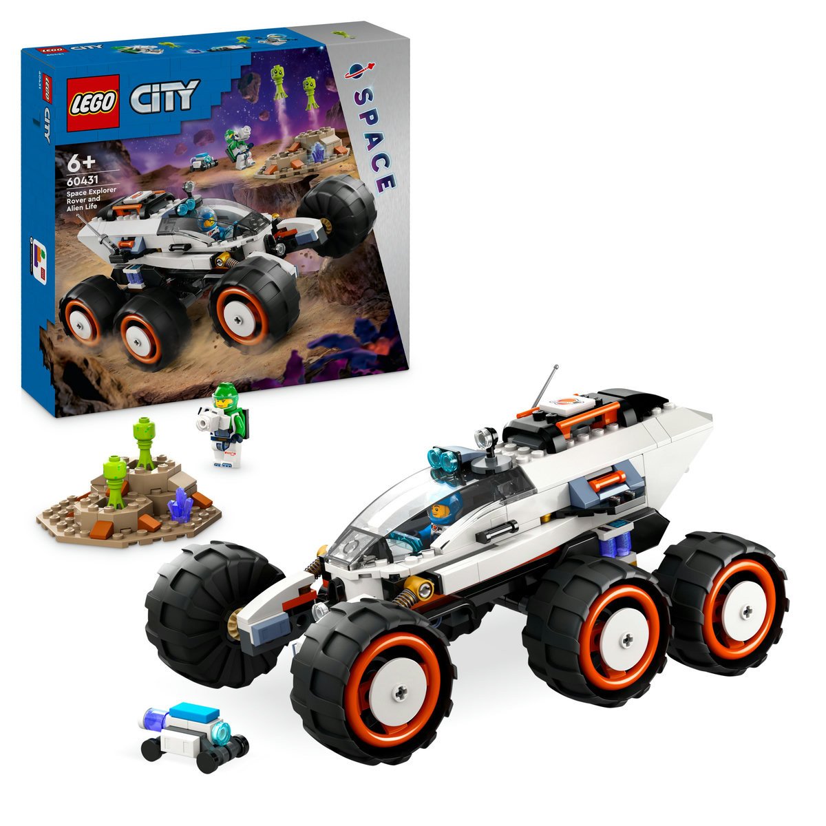 Set LEGO City - Rover de explorare si viata extraterestra (60431)