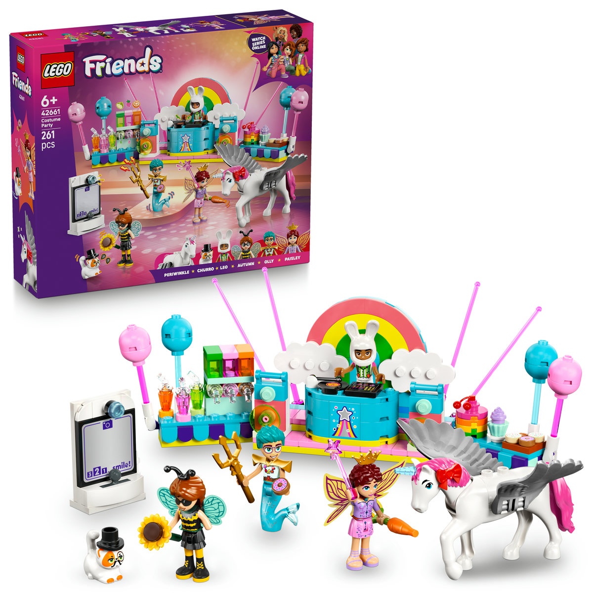 Set LEGO Friends - Bal mascat cu unicornul şi zâna (42661)