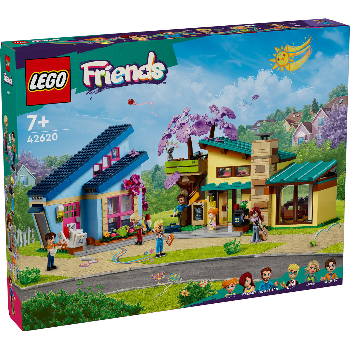 Set LEGO Friends - Casele lui Olly si Paisley (42620) - 1 | YEO