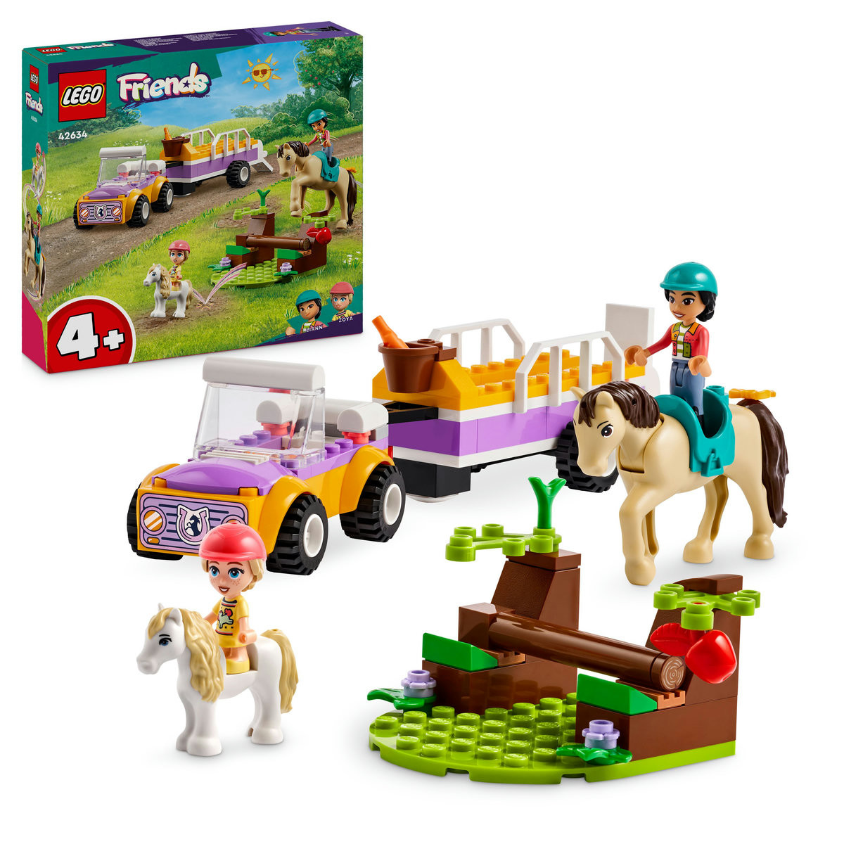 Set LEGO Friends - Remorca cu ponei si cal (42634)