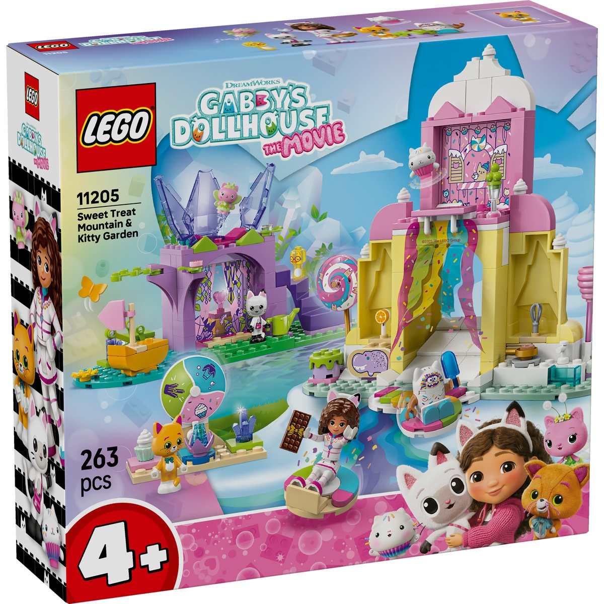 Set LEGO Gabby s Dollhouse - Muntele de dulciuri si gradina Miau-Zânei (11205) - 1 | YEO