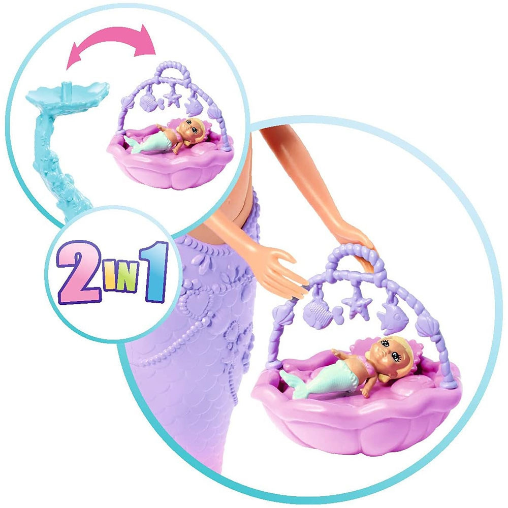 Set Simba Steffi Love Mermaid Family papusa Steffy 29 cm, papusa Kevin 29 cm si accesorii - 3 | YEO