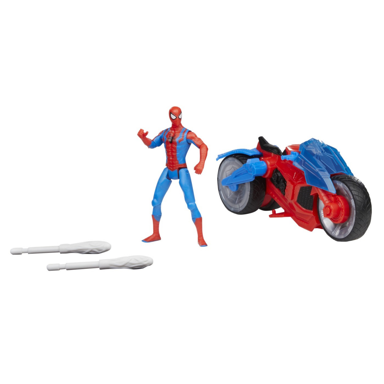 Spiderman Set Figurina Si Vehicul Web Blast Cycle - 2 | YEO