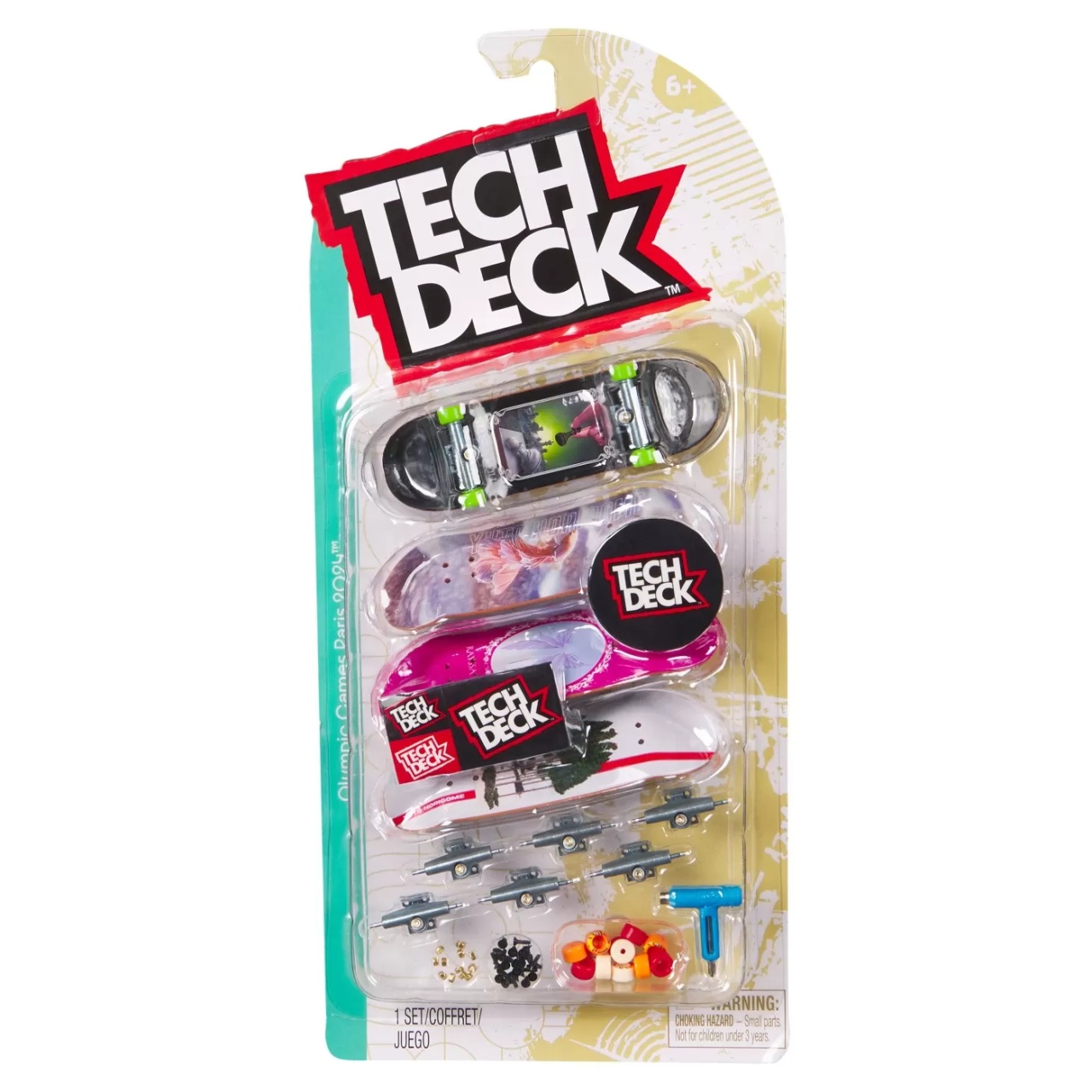 Tech Deck Pachet 4 Piese Fingerboard Shame 9.6Cm