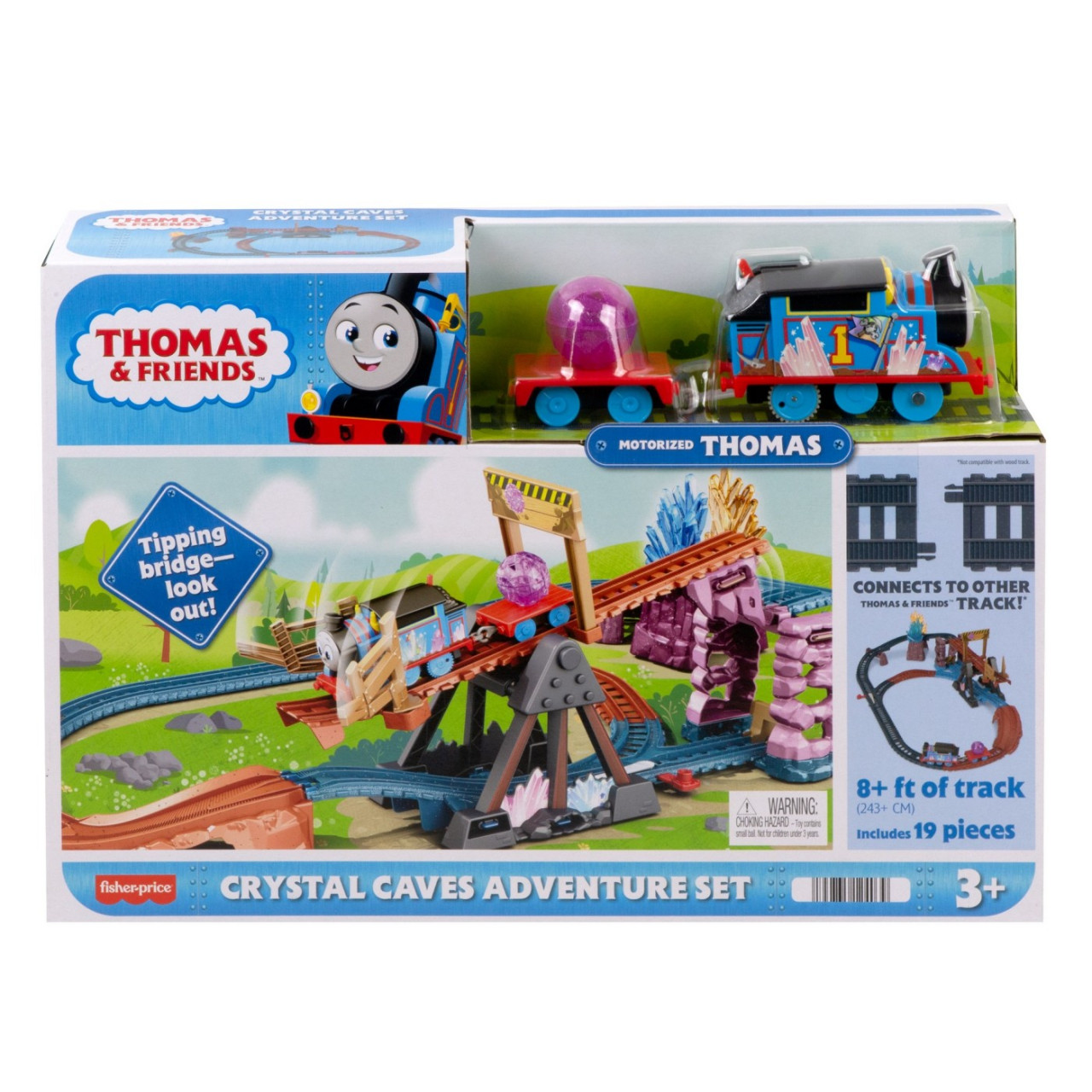 Thomas Set De Joaca Crystal Caves Adventure Cu Locomotiva Motorizata Thomas - 1 | YEO