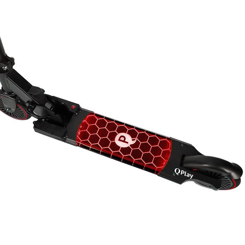 Trotineta LED Qplay Honeycomb Rosu - 2 | YEO